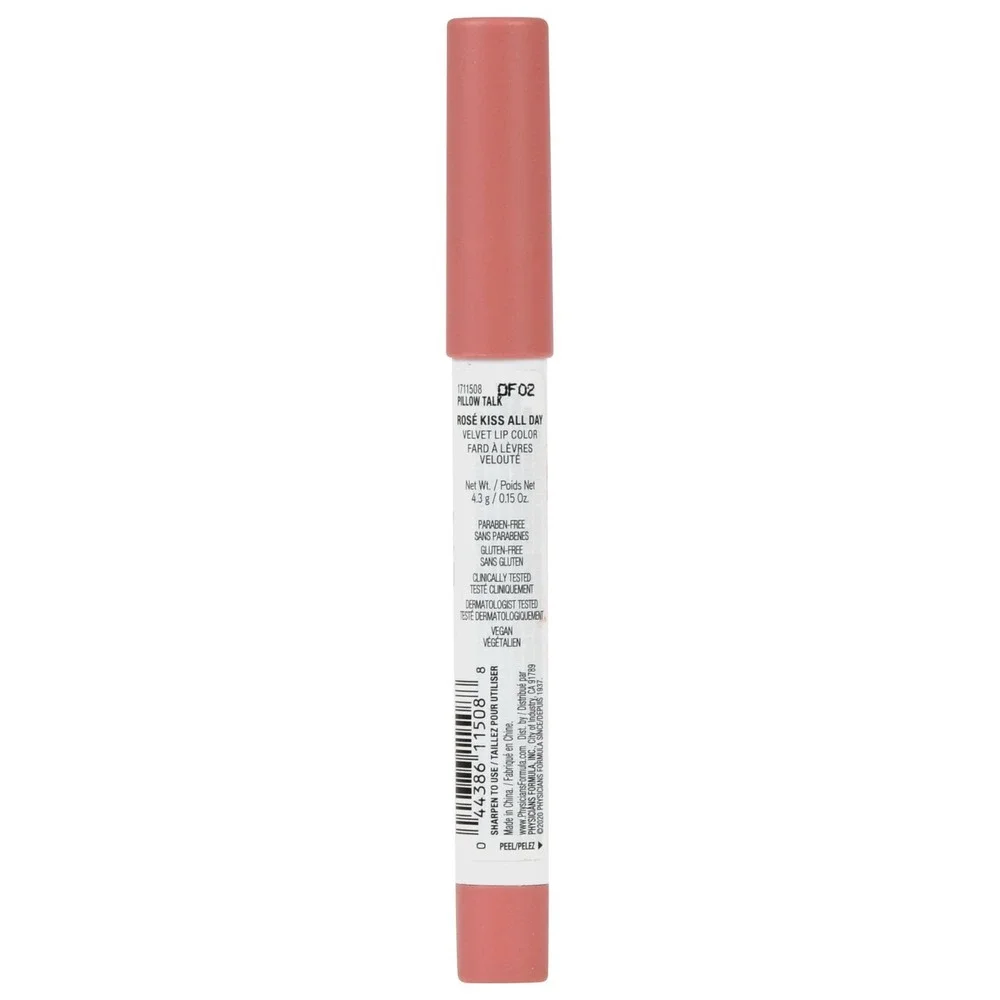 3X Physicians Formula Rose Kiss All Day Glossy Lip Color Lipstick Pillow Talk